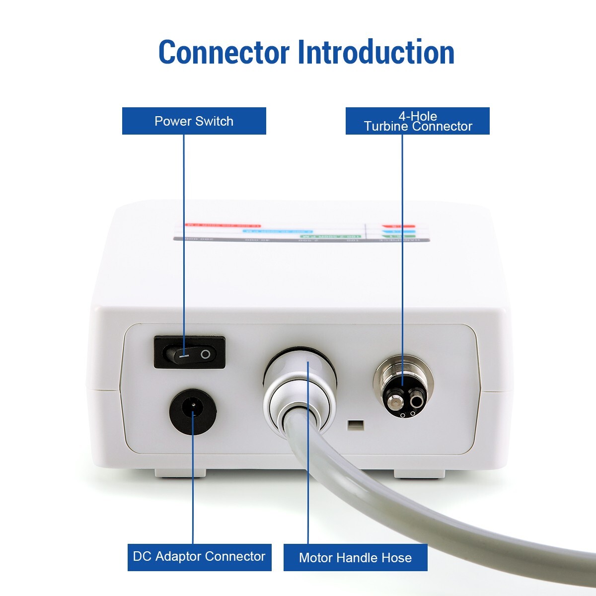 AZDENT Dental Brushless Electric LED Micro Motor Internal Spray 3.4Ncm E-type US
