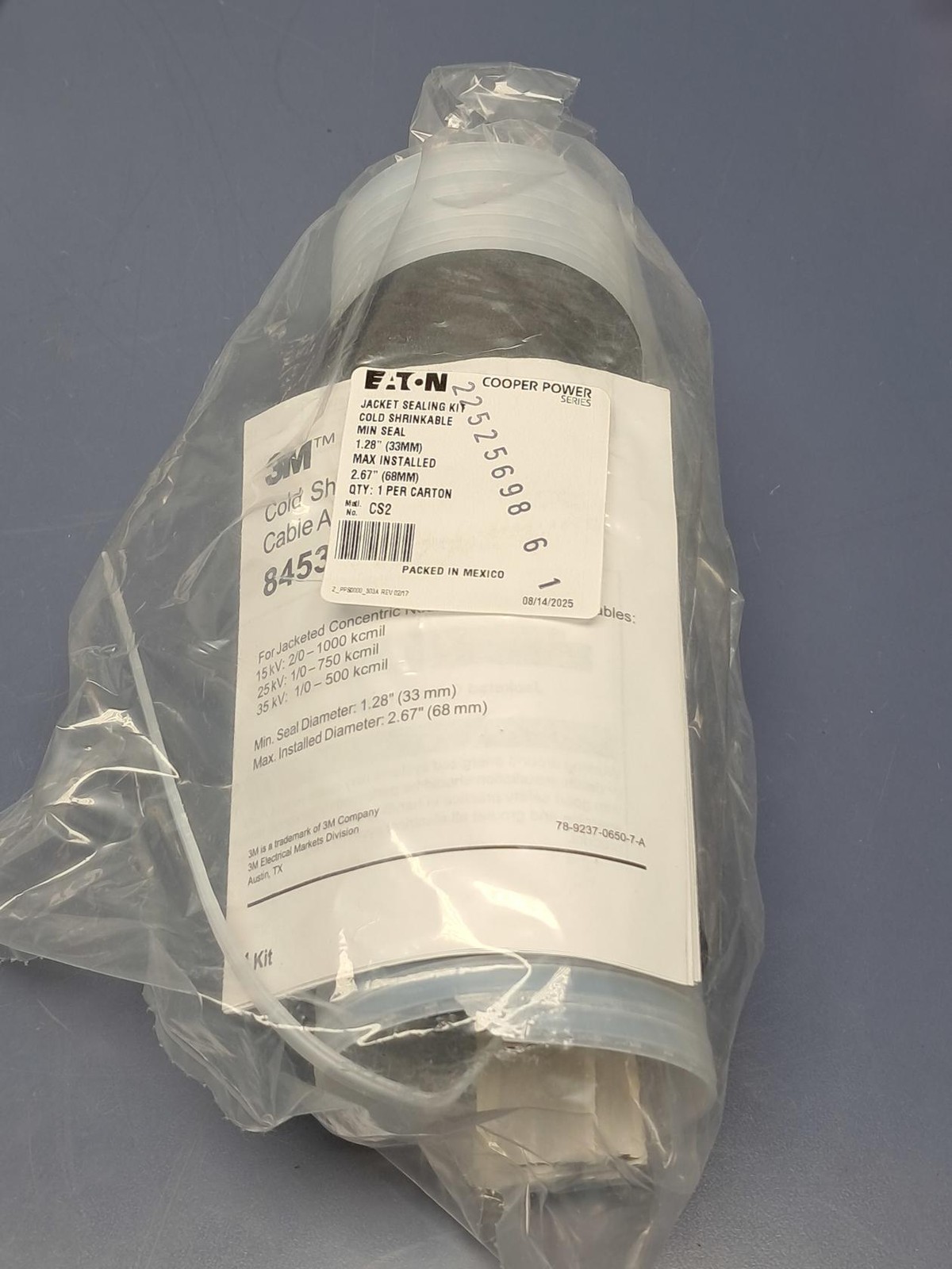 Eaton Cooper BT625FF25A1TCS2 Deadbreak Elbow Kit 16kV 600A – NEW