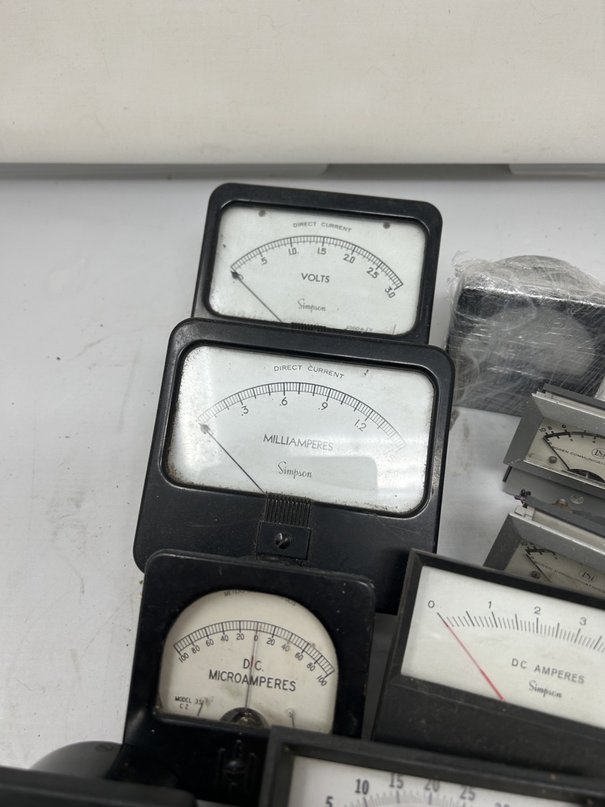 Analog Panel meters box of