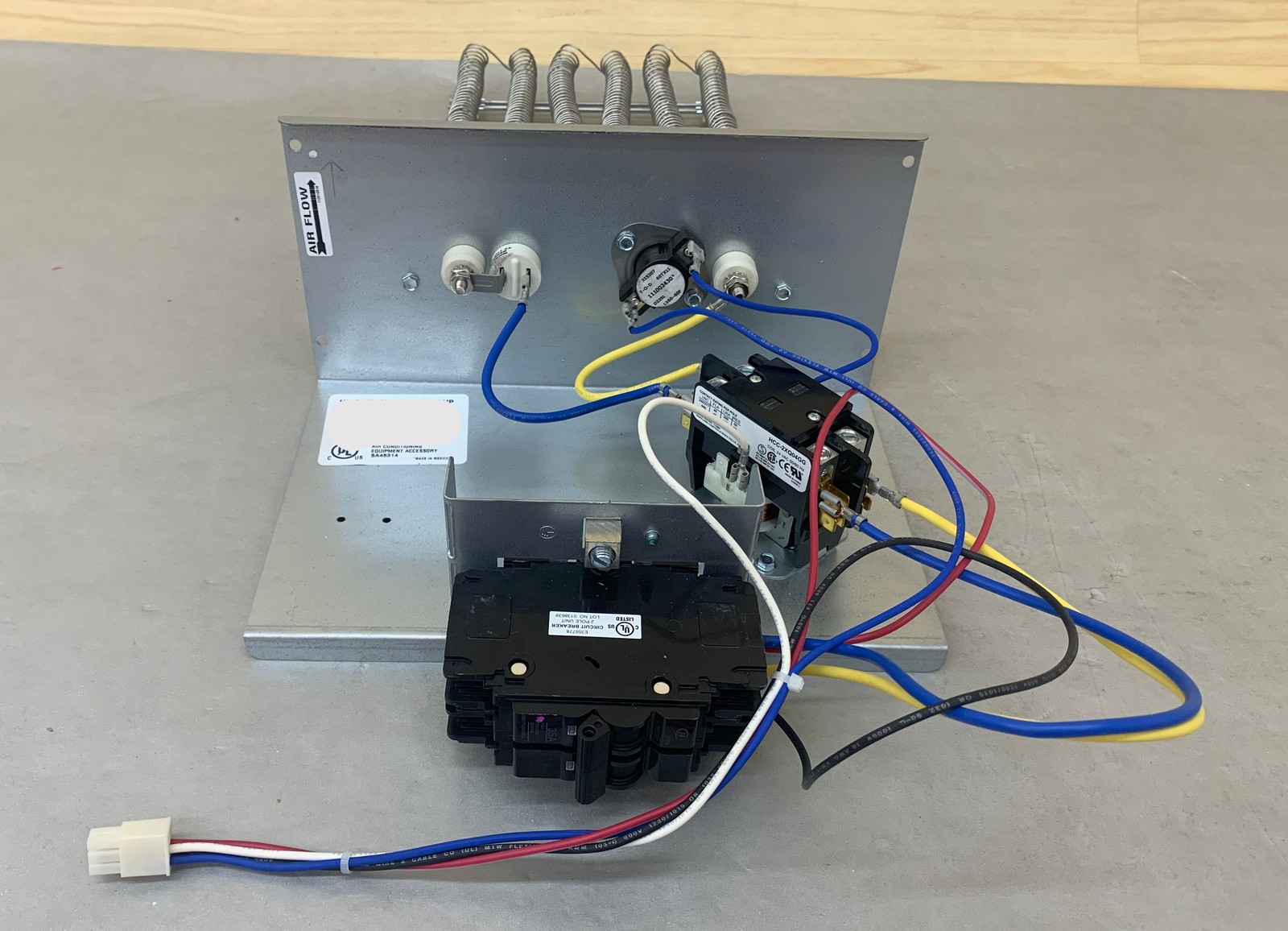 York 100-490853-04 1PH 3.6/4.8KW 208/240V 17.3/20.0Amps Electric Heat Assembly