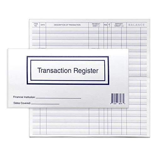Pack of 10, 2025-2026-2027 Checkbook Registers for Personal Checkbook Ledgers