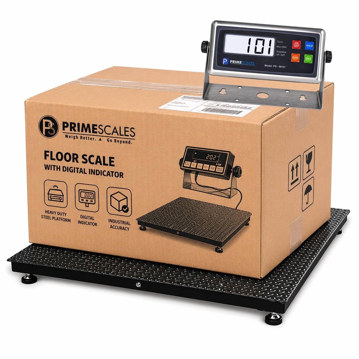 Pallet Scale 3×3 10000 LB Floor Platform Warehouse Industrial Pre Calibrated New