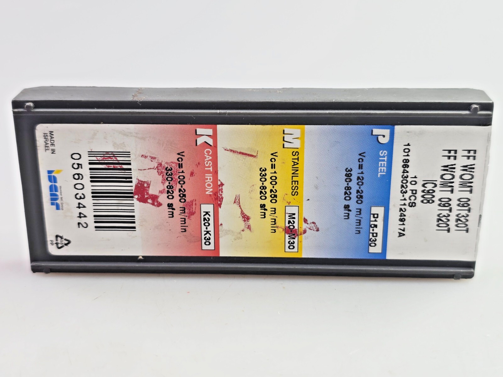 Iscar FF WOMT 09T320T IC908 Carbide Milling Inserts (Box of 10)
