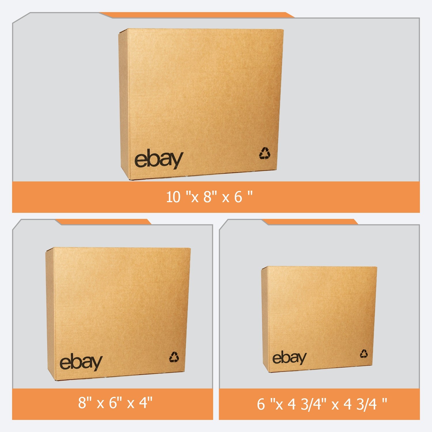 25-100 pcs 6″x4 3/4″x4 3/4″ Shipping Packing corrugated cardboard boxes ebay UL