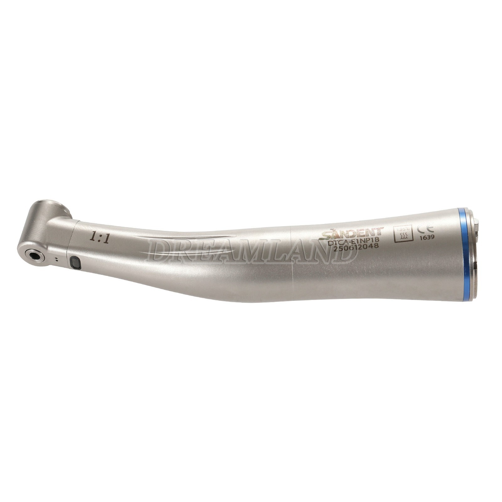 Dental 1:1 LED Light Fiber Optic Contra Angle Handpiece Fit E-type Motor DT us