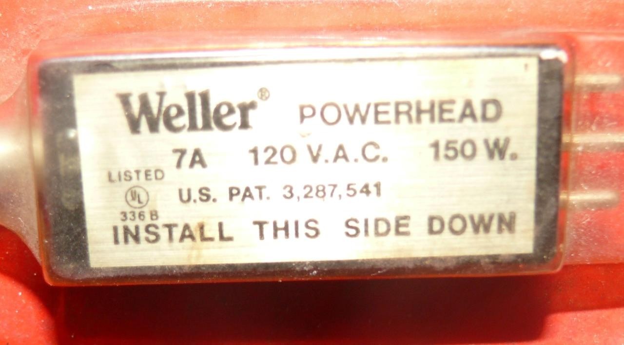 Vintage NOS Weller Solid State 7A Powerhead GT GT3 Solder gun Chisel Point 3/16