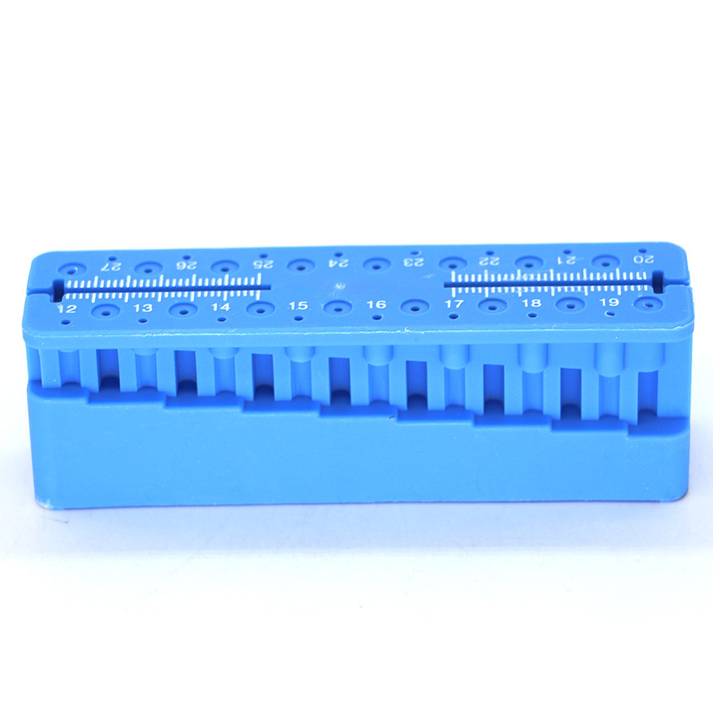 Dental Endo Ruler Block Taper Files Measure Instrument Ruler Scale White Bomaoer