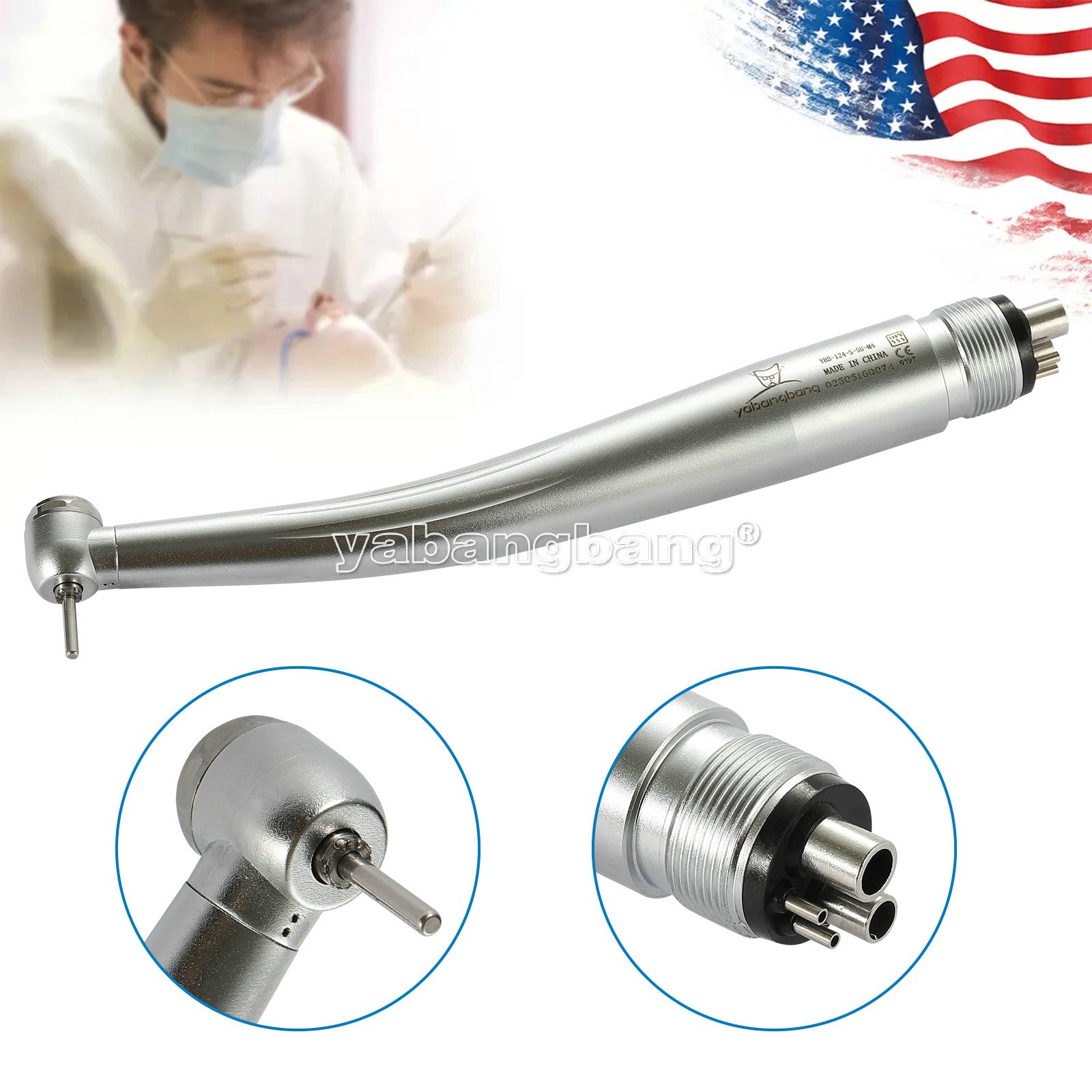 Mini Small Head Dental High Speed Handpiece Push Pediatric Kid NSK STYLE 4HOLE