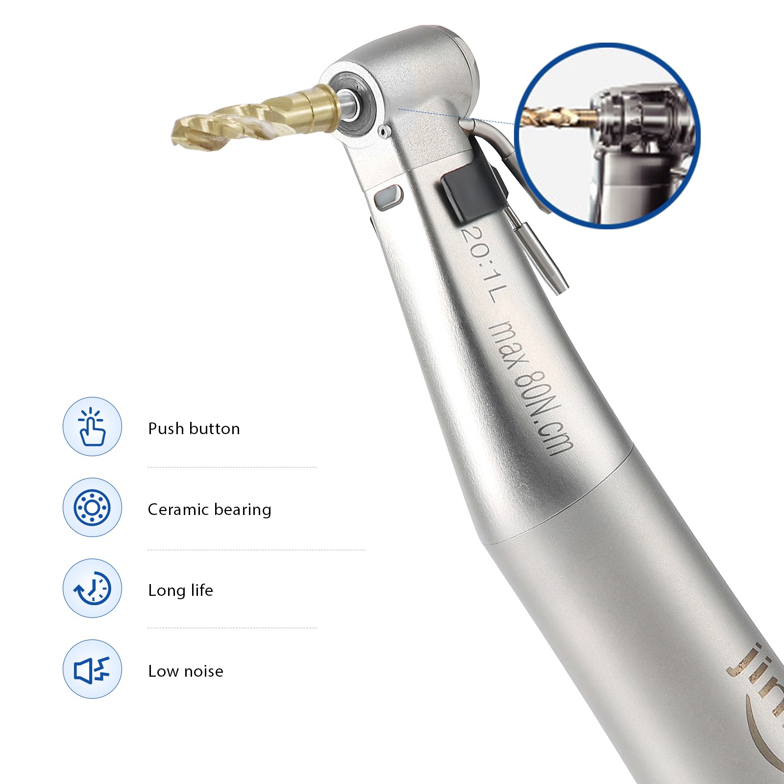 Jinme Dental 20:1 Implant contra angle handpiece Ceramic Bearing #112032