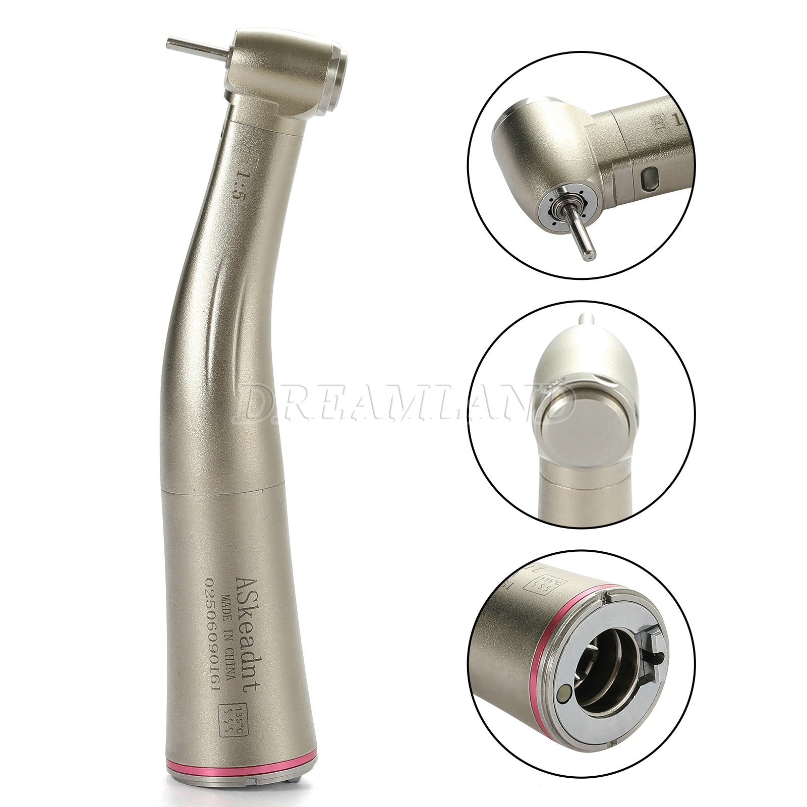 Dental 1:5 LED Electric Handpiece Fiber Optic Contra Angle NSK Style