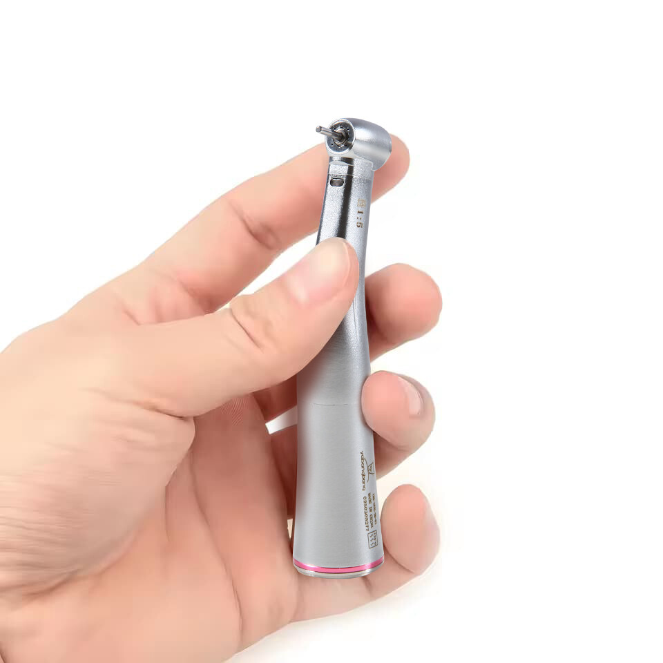 Dental LED 1:5 fiber optic Handpiece Contra Angle For KAVO NSK Electric Motor