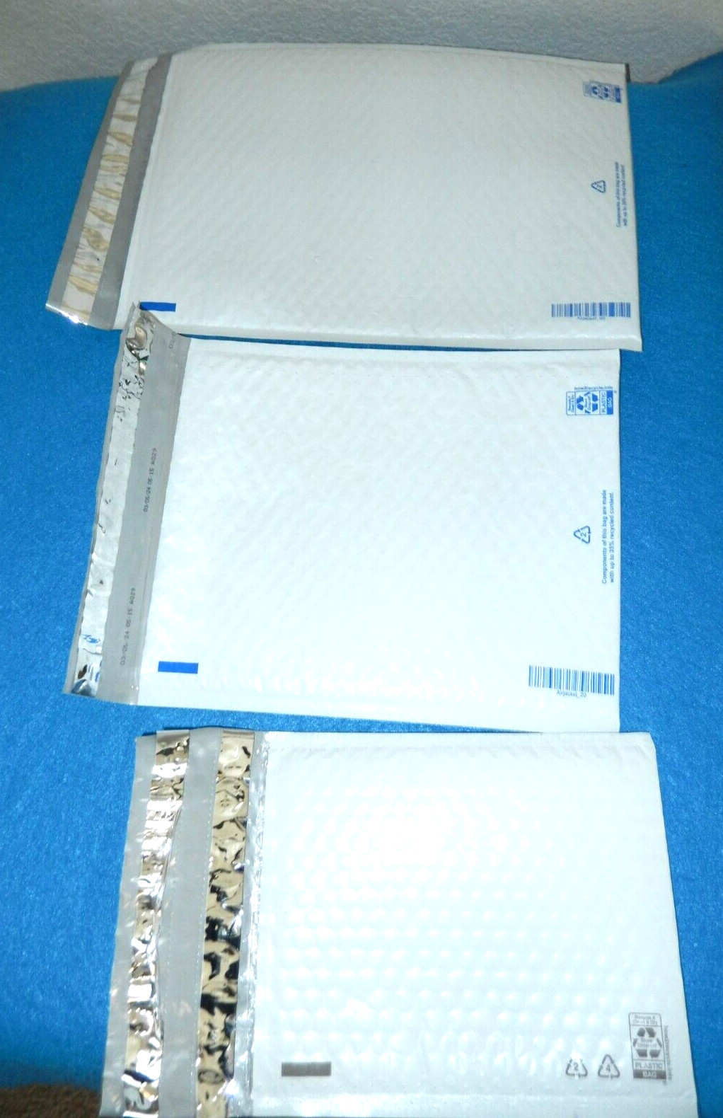 SHIP with STYLE! Ebay Shipping 3 Sizes Bubble Mailers 12 pak/Tissue/Tape-25 pc