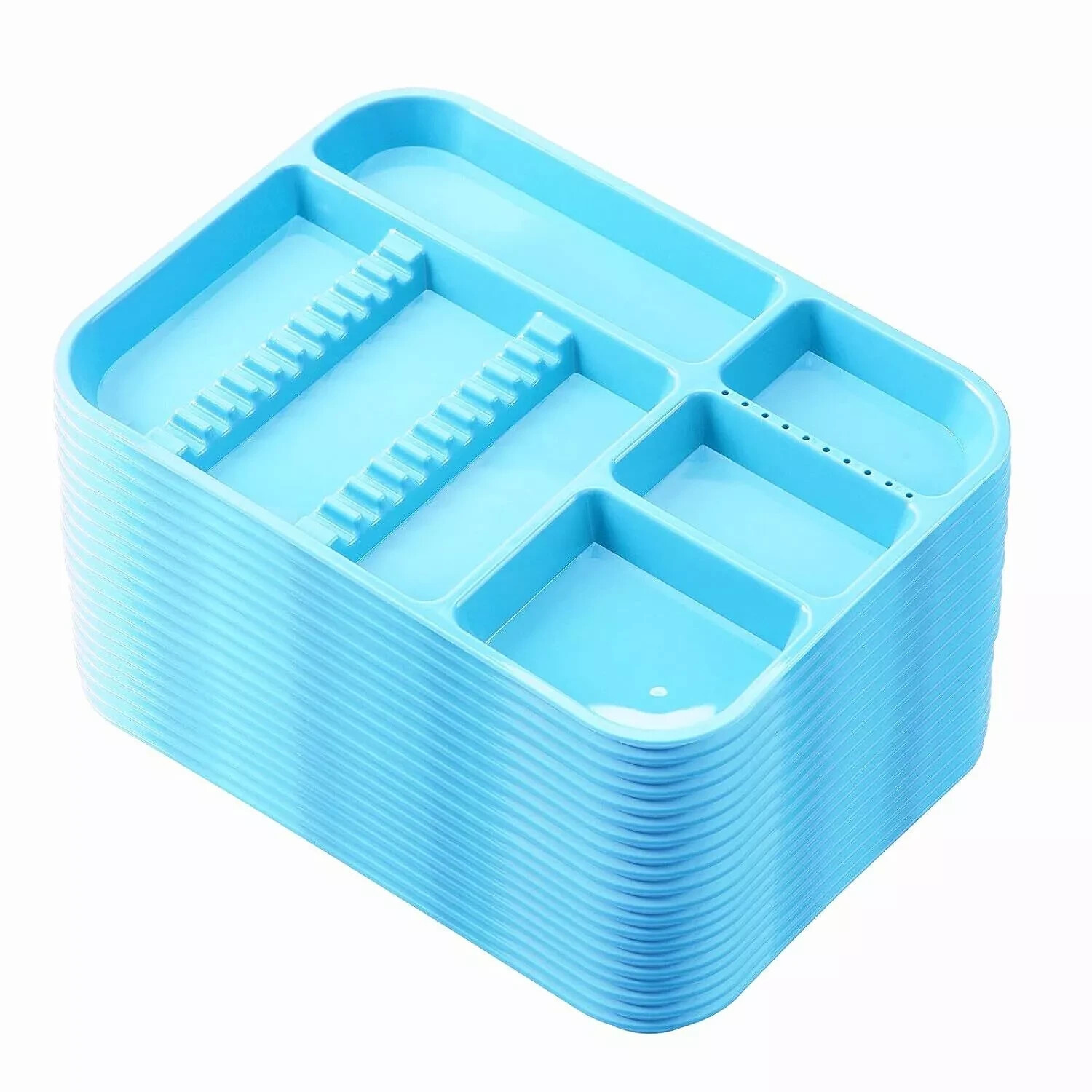 Dental Autoclavable Instrument 135°C Divided Plastic Set Up Trays Optional Type