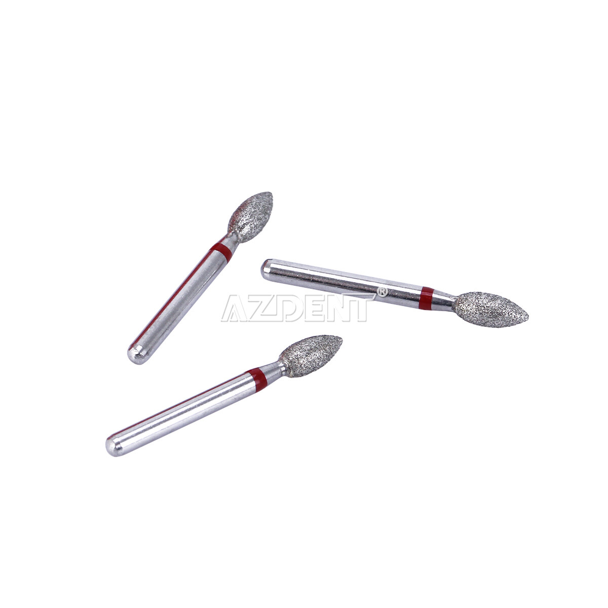 AZDENT Dental FG Diamond Burs Football #368-023F Fine Red 10pcs/box
