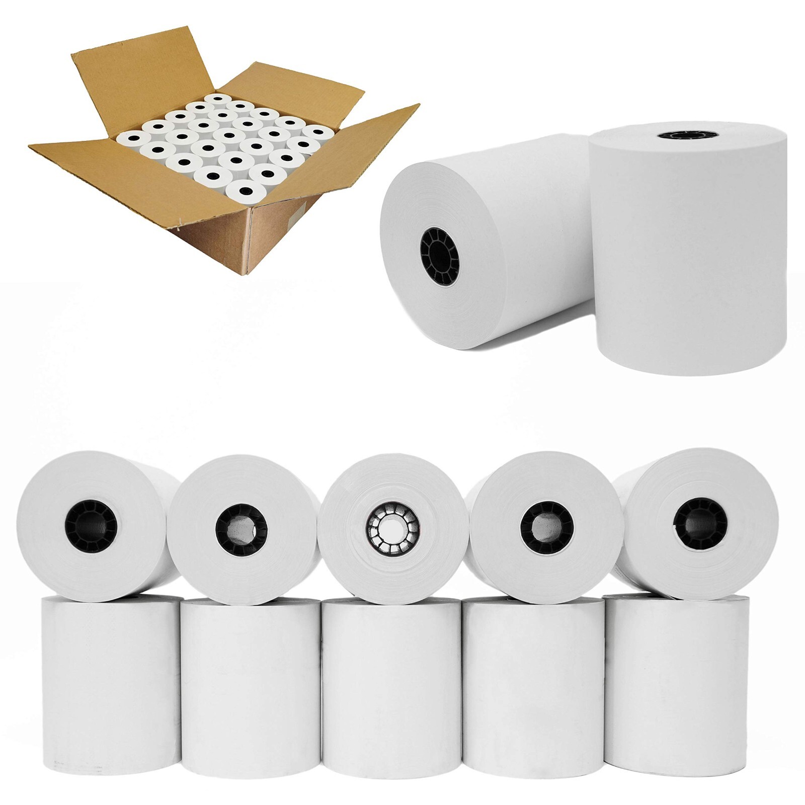 3 x 150 feet 1-Ply Bond Receipt POS Cash Kitchen Paper Star SP700- 50 Rolls