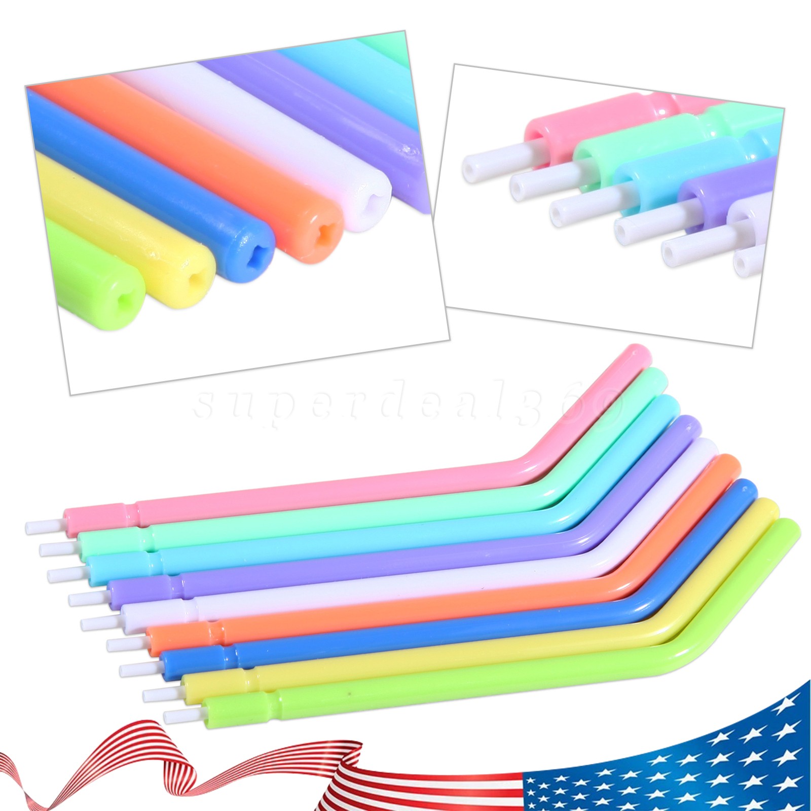 100PCS New Dental Polishing Polisher Prophy Cup Brush Nylon Latch Flat Type NO.1