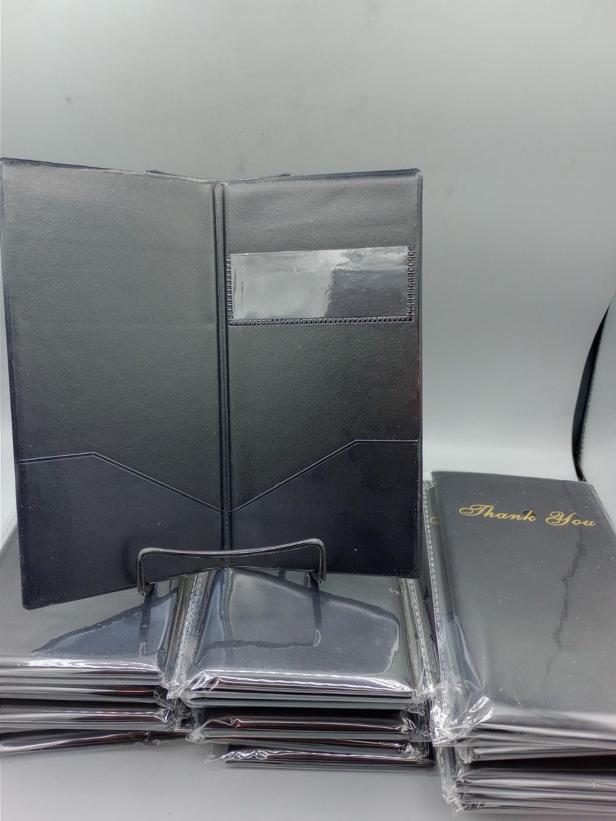 Restaurant Server Bill Book – Guest Check Card Holder Presenter 24 Pack – Black