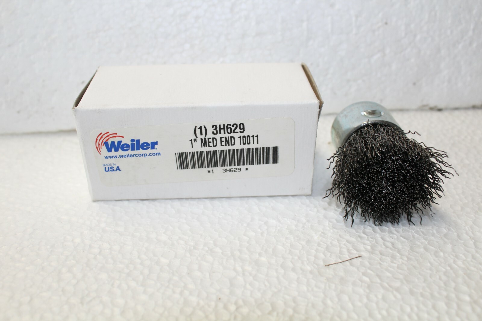 11 NIB Weiler 1″ Crimped Wire End Brush 10011 Med Rd Shank Steel 22,000 Max RPM