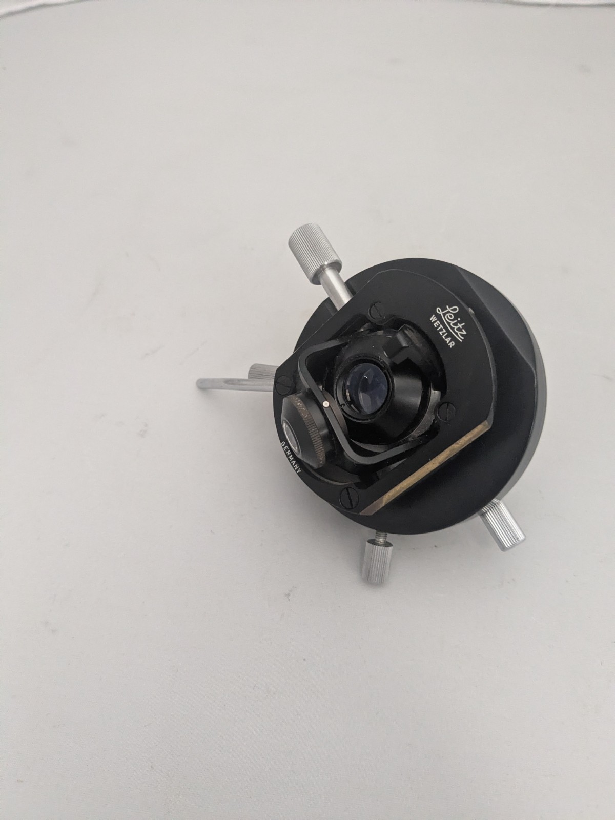 Leitz Wetzlar Microscope Flip Top Condenser Assembly