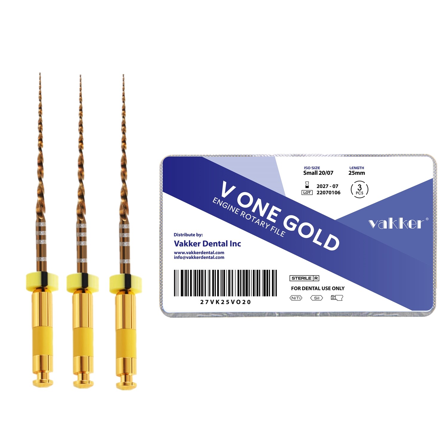 21/25/31MM Gold Niti Reciprocating Endo Files Engine Use S M L Primary Assorted