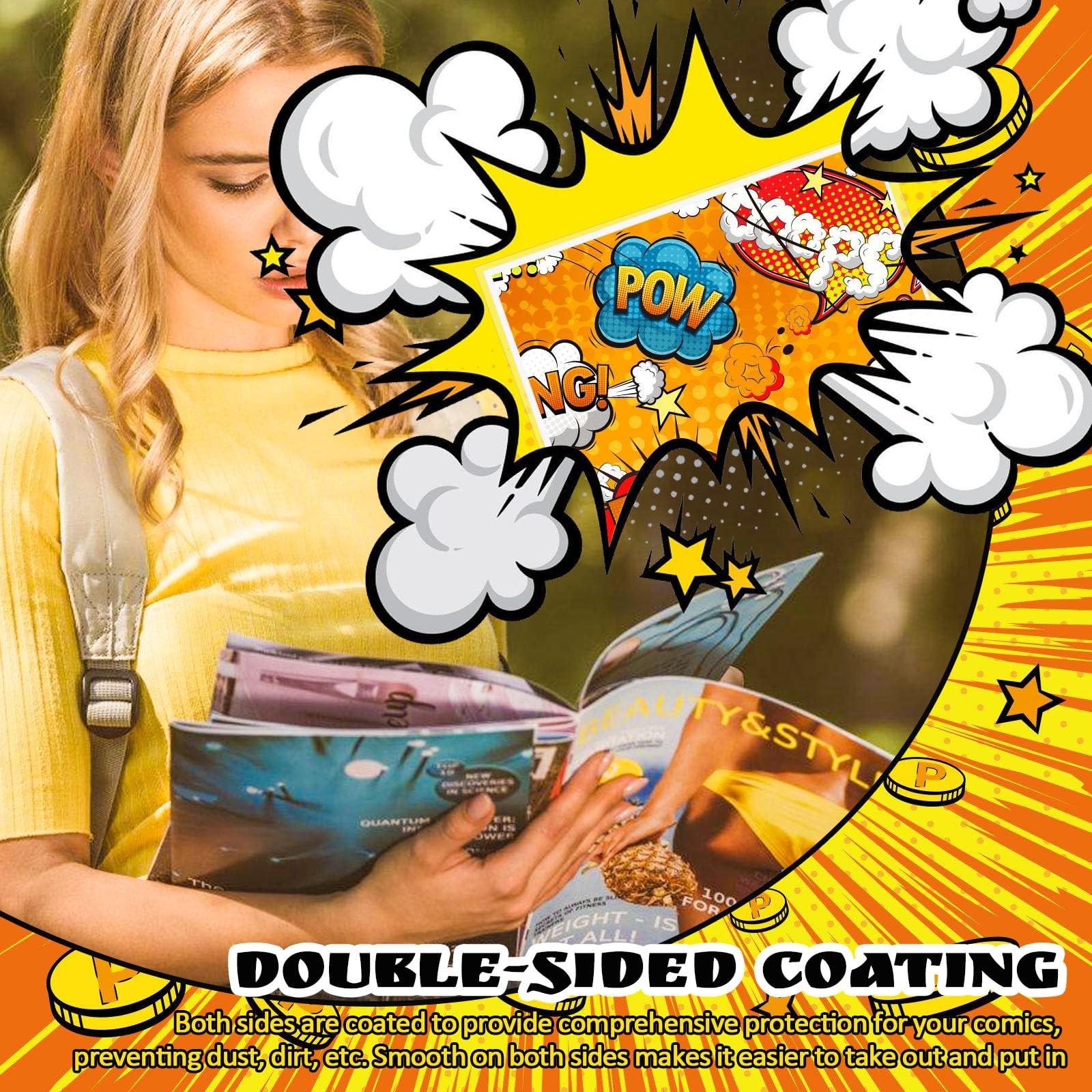100ct Comic Book Boards, 27PT Extra Thick Acid-Free Backing Board Current Siz…