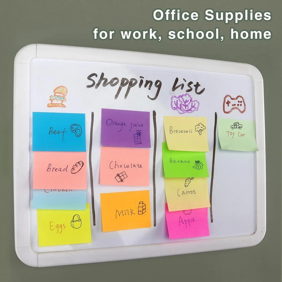 20 Pads Sticky Notes 10 Colors 100 Sheets Small Memo Notes 1.5×2 Inch