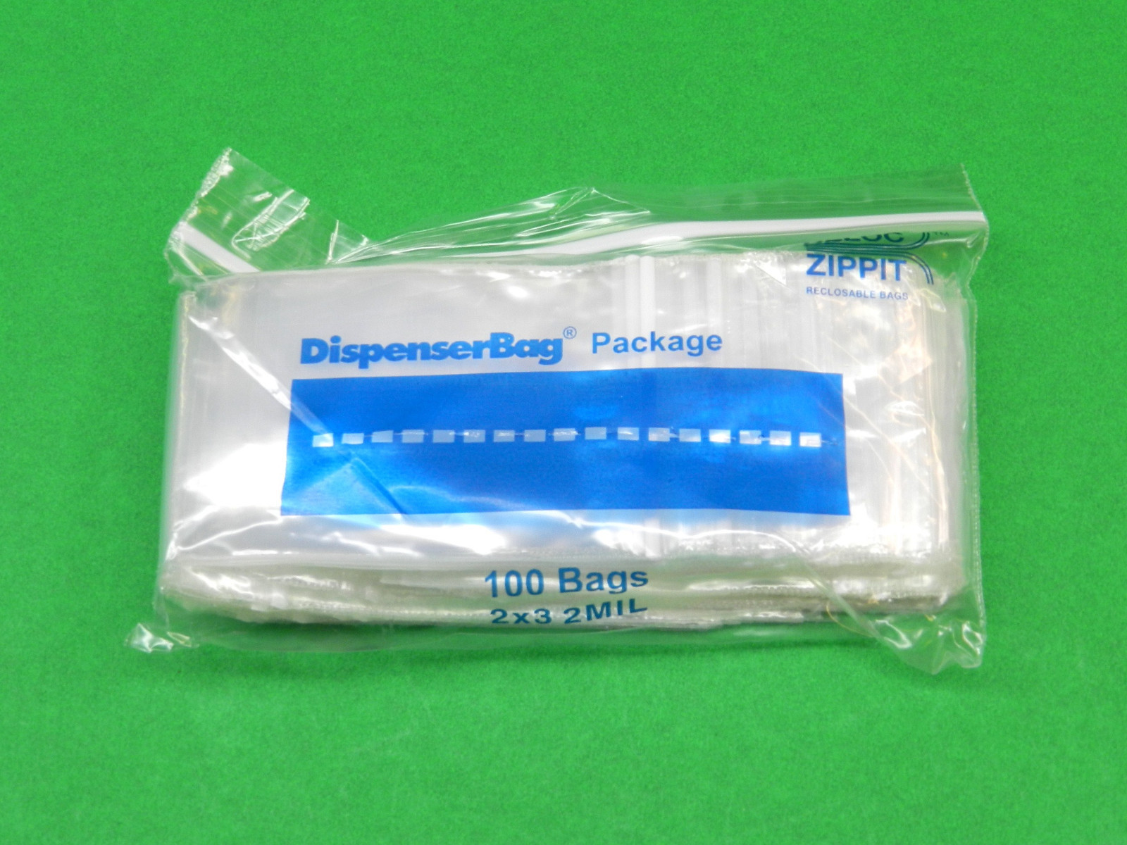 1000 Reloc Zippit Bags 2mil 2×3 Clear Reclosable Squeeze Zip Seal Lock 1,000 Pcs