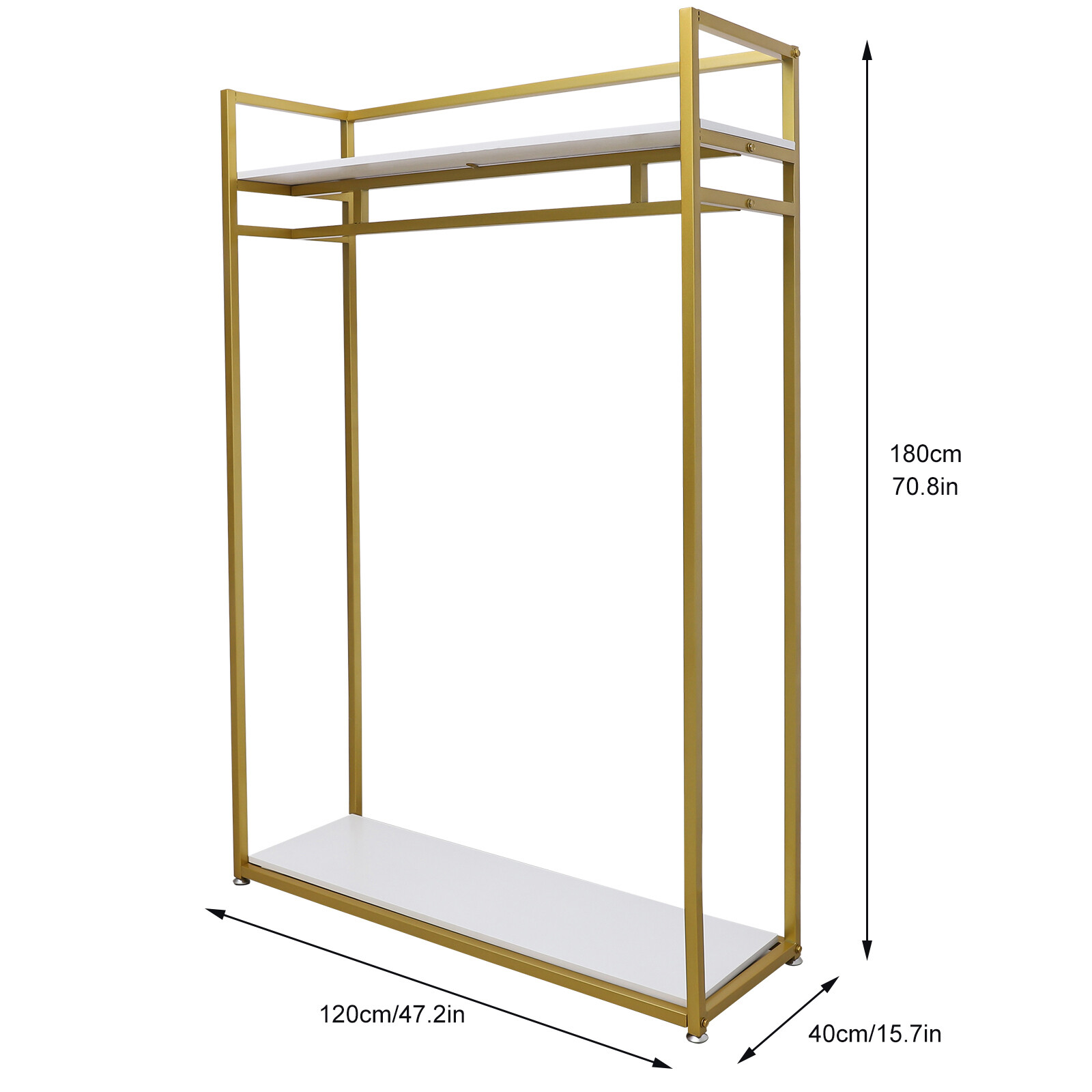 Clothes Closet Storage Garment Rack Shelf Organizer Clothes Hanger Lightweight