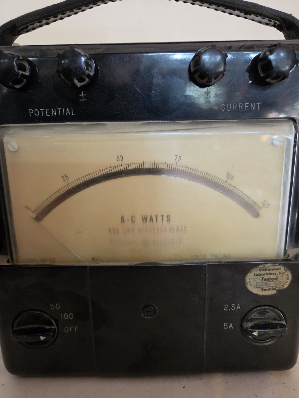 Vintage -General Electric Single Phase Watt Meter, Type AP-12