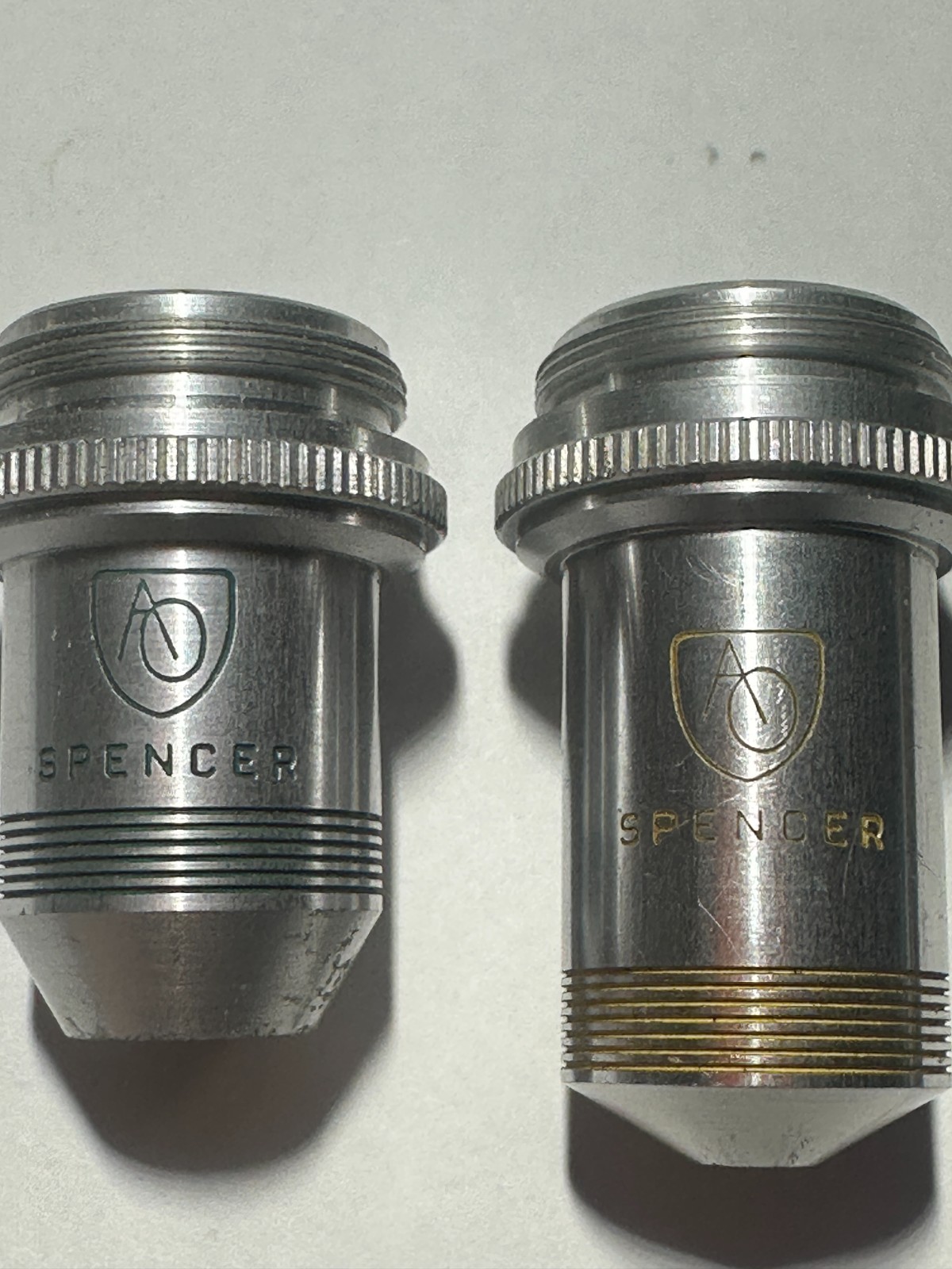 American Optical 43X N.A.55 & 10X N.A..25, Objective Lens USED