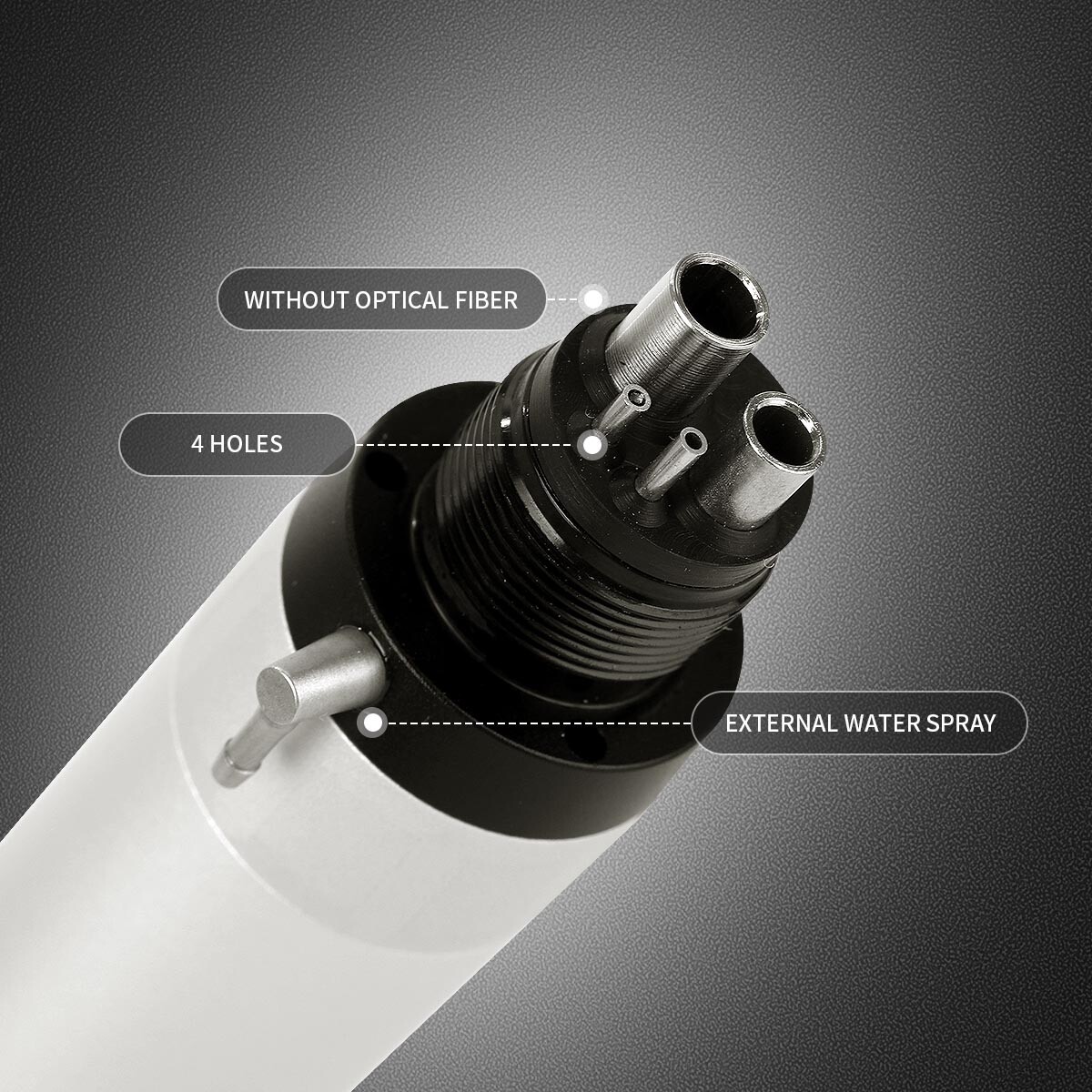 USA Dental Slow Low Speed Handpiece Air Motor 1:1 Direct Drive 4 Hole AZDENT