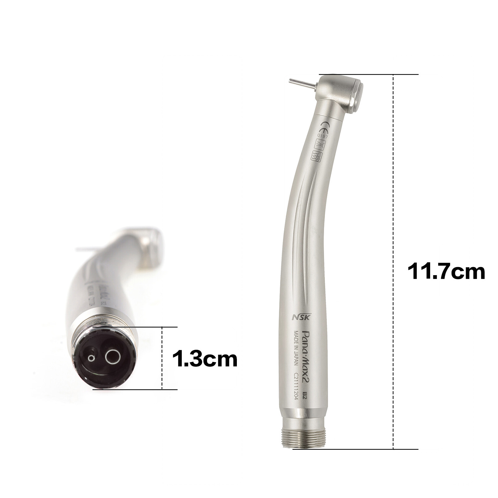 Dental Pana Max2 High Speed Handpiece with LED Light Single Water Spray 2H