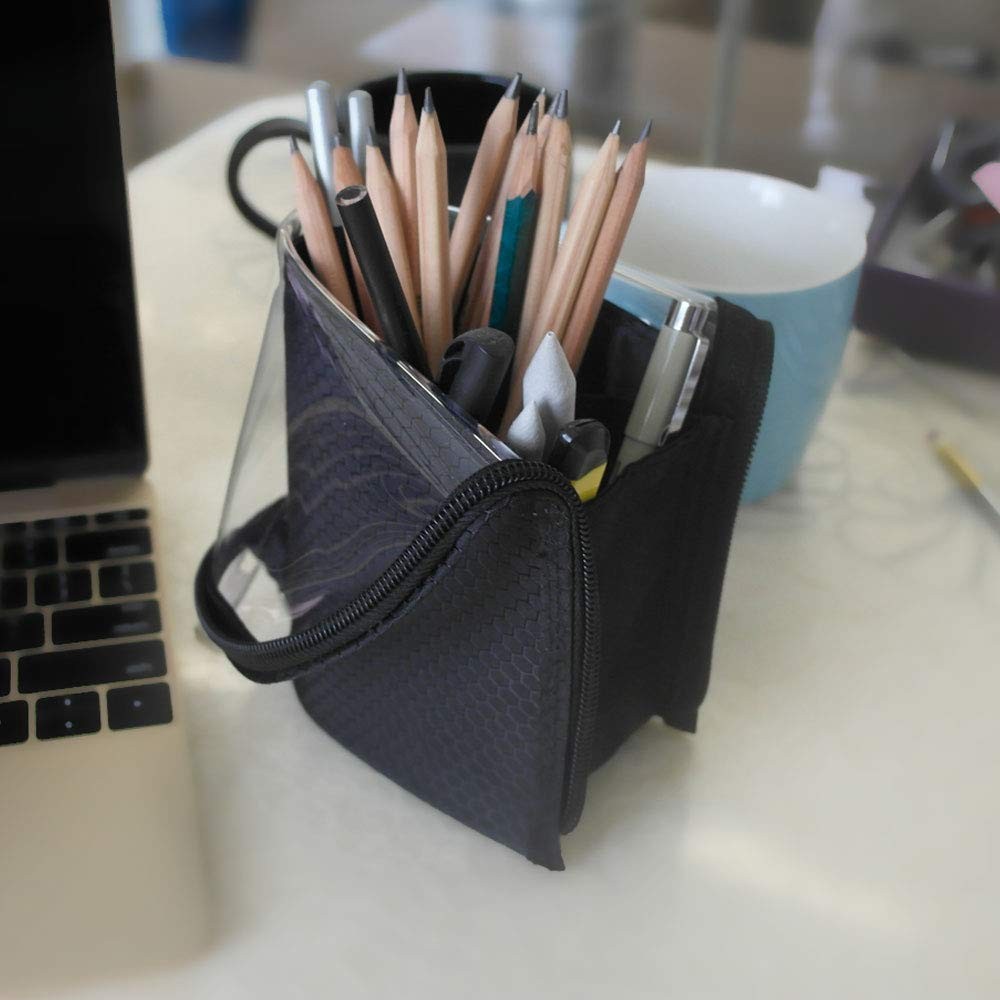 Travel Makeup Brush Holder Organizer Zipper Cosmetic Bag Portable Toiletry Pouch