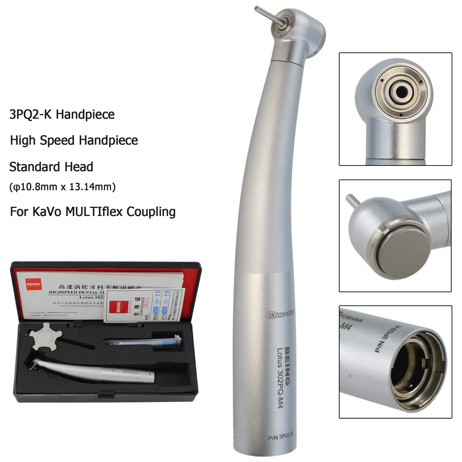 BEING High Speed Dental Handpiece Air Turbine For KAVO MULTIflex Coupler 4 Hole