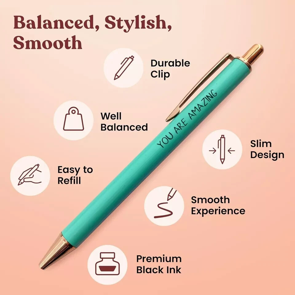 MESMOS 3PC FANCY PEN SET FOR WOMEN, THANK YOU GIFTS FOR WOMEN, TEACHER PENS