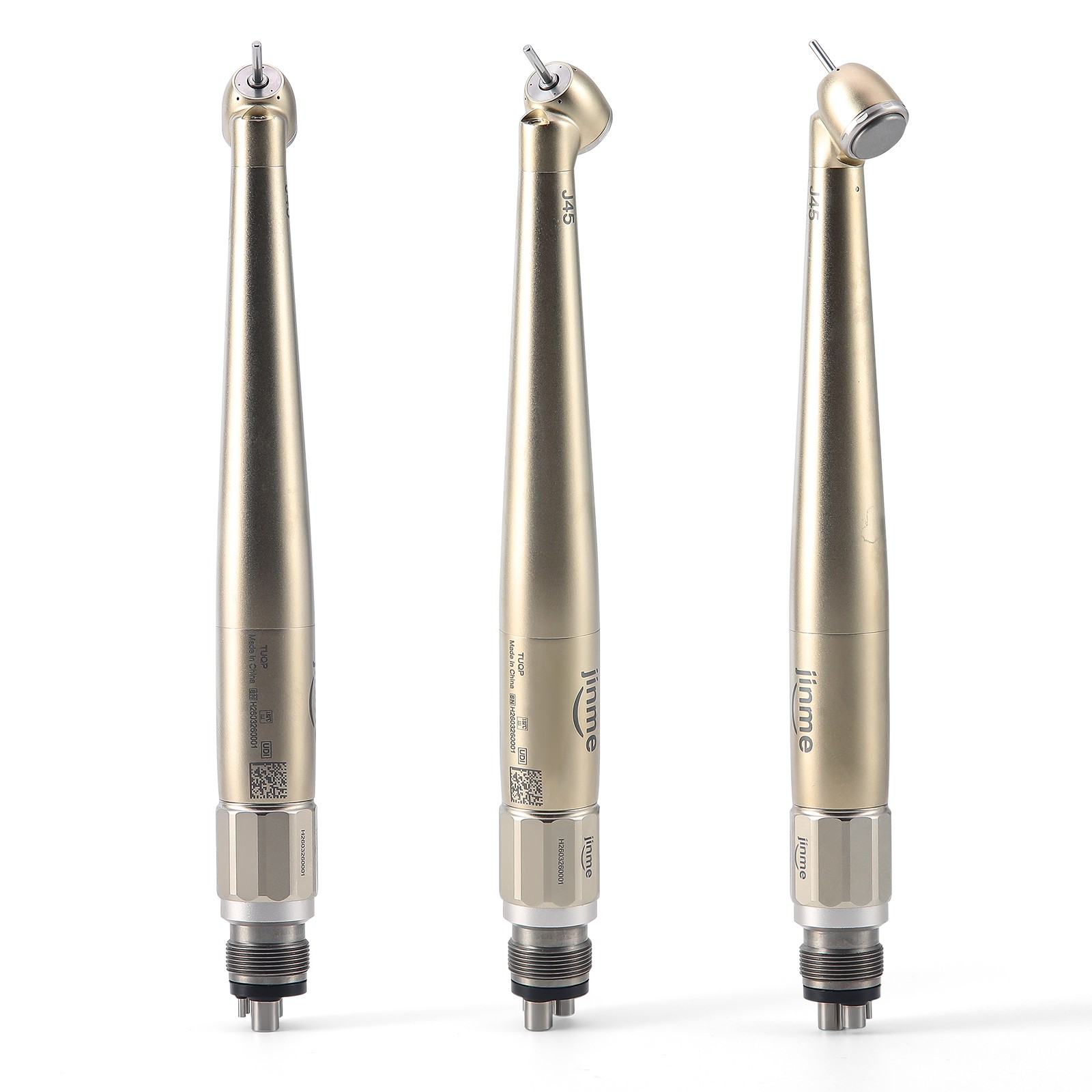 Jinme Dental 45° LED High Speed Dental Air Turbine Handpiece 4Hole Generator