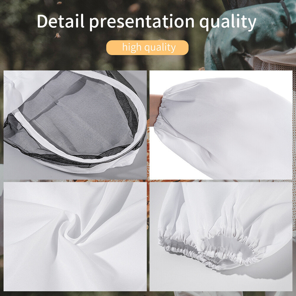 Beekeeping Suit XL Full Body Beekeeper Coverall Outfit Jacket With Veil Unisex