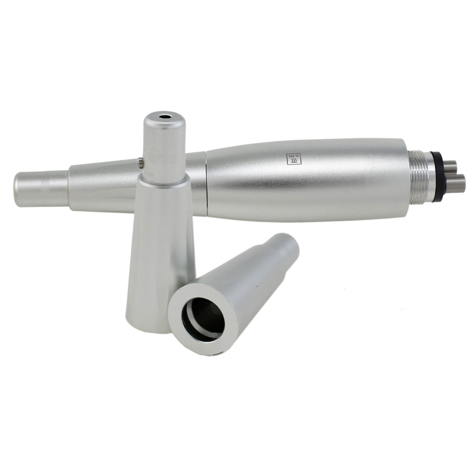 Dental Hygiene Prophy Air Motor Handpiece 3 Nose Cones 4 Holes 360 Degree Swivel
