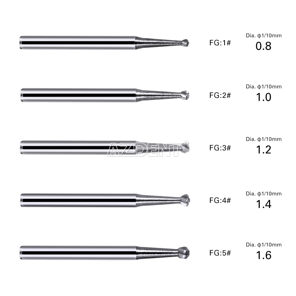 Dental Slow Low Speed Handpiece Contra Angle 1:1 Fit FG Burs 1.6mm