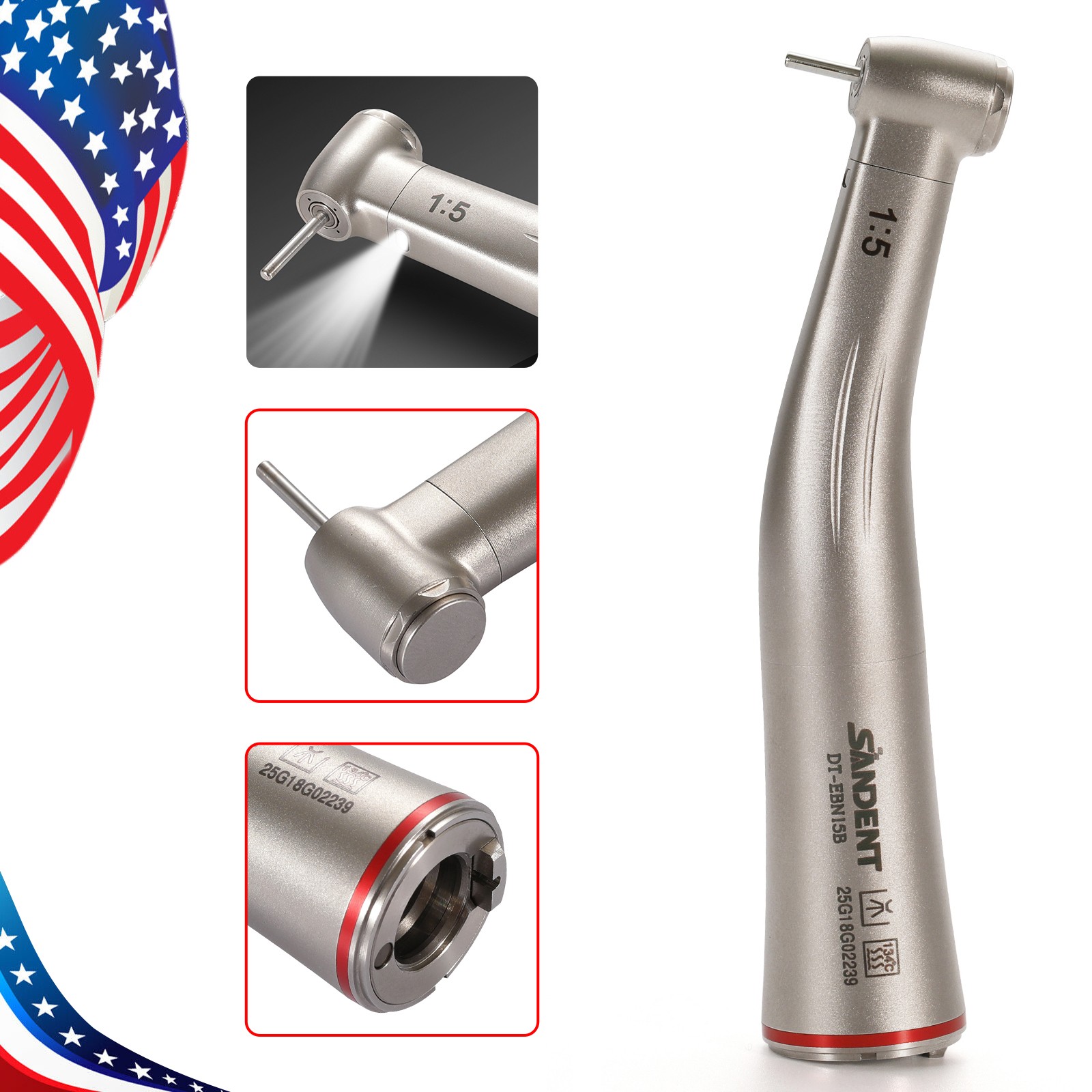 Dental Ultrasonic Piezo Scaler with Handpiece Tips fit EMS/ Cavitron FDA 119USD