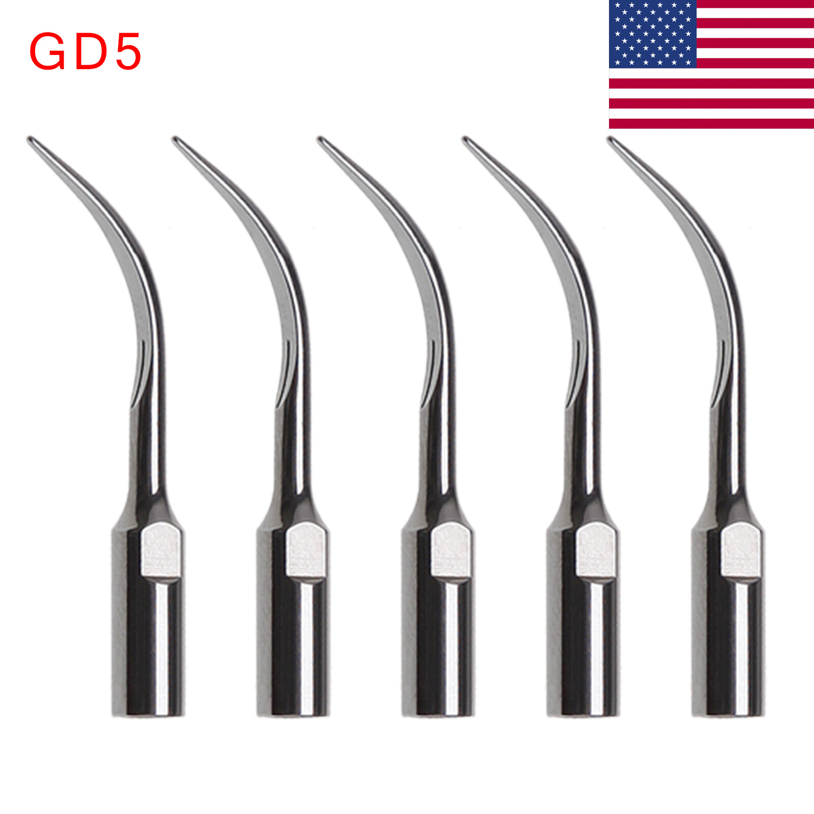 5* Dental Perio Tips GD4 Fit Satelec DTE Ultrasonic Piezo Scaler Handpiece rk