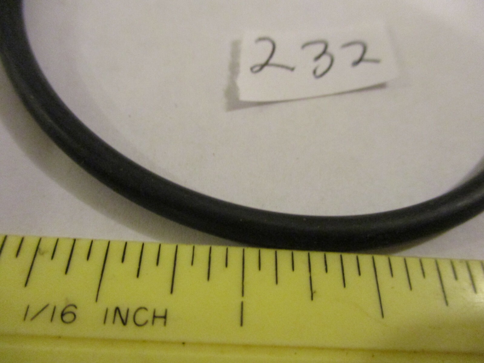232 O-ring 2-3/4″ ID x 3″ OD x 1/8″ thick. Buna-70. Quan 2.