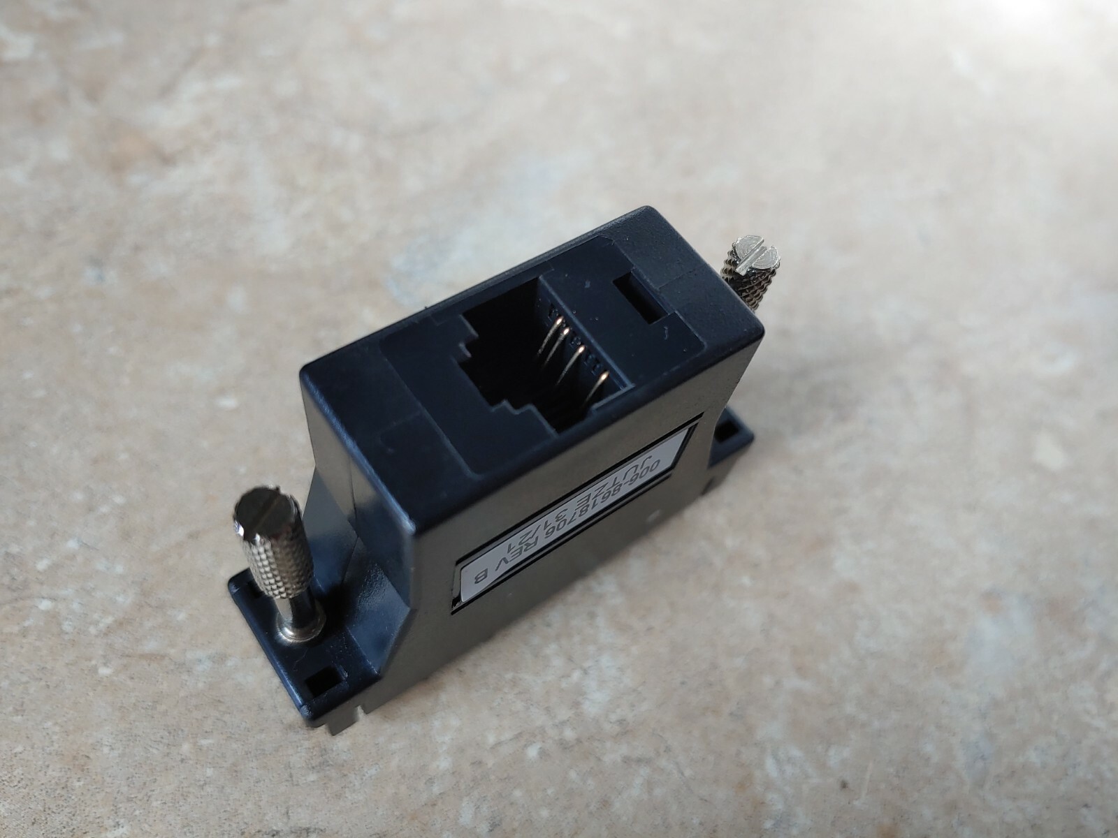 NCR 1639-K158 CN10328 DB25 RJ45 Serial Printer Adapter for Aloha Radiant Systems