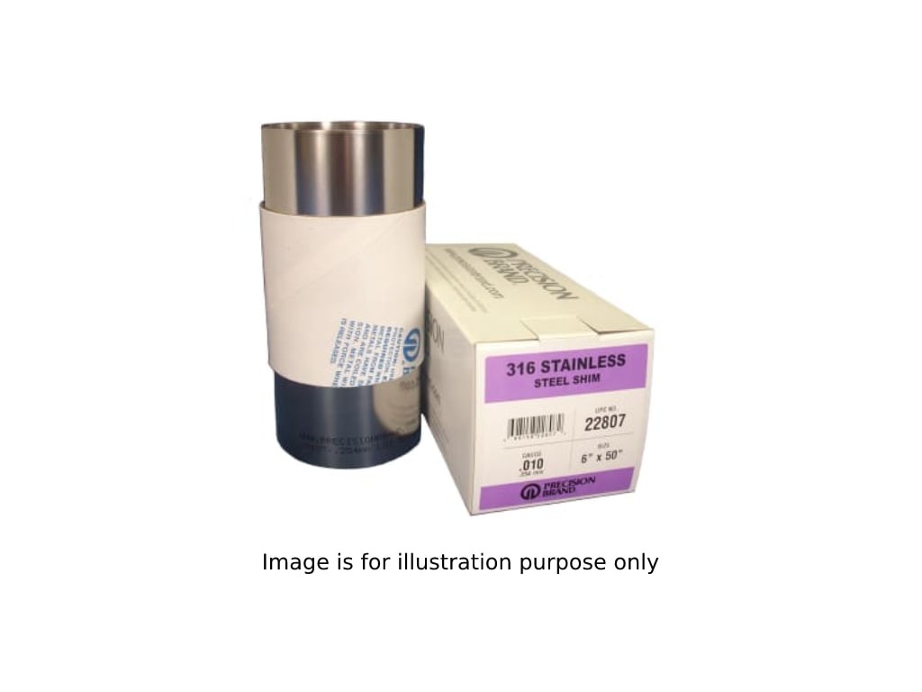 Precision Brand 22824 – 0.004? Type 316 Stainless Steel Shim Stock 6? X 100?