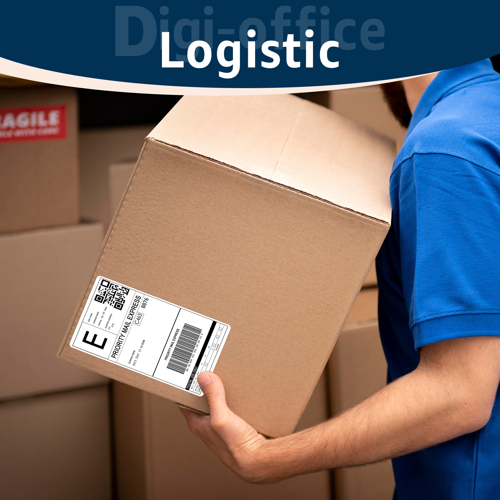 2 Rolls 4×6 Direct Thermal Shipping Labels 500 Labels Per Roll for Zebra Rollo