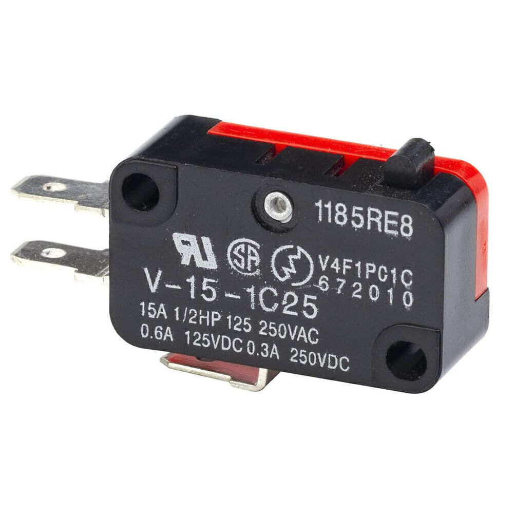 10-100PCS V-15-1C25 Micro Limit Switch SPDT Momentary Snap Button AC 250V 15A