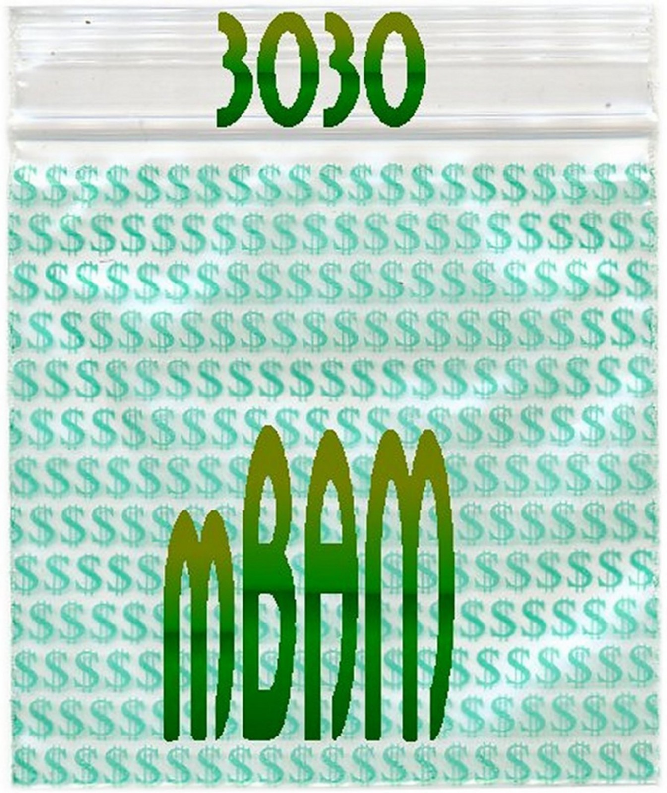100 PACK BLUE LUCKY 777s 1515 Apple Zip Baggies 1.5×1.5″ Mini POLYBAGS