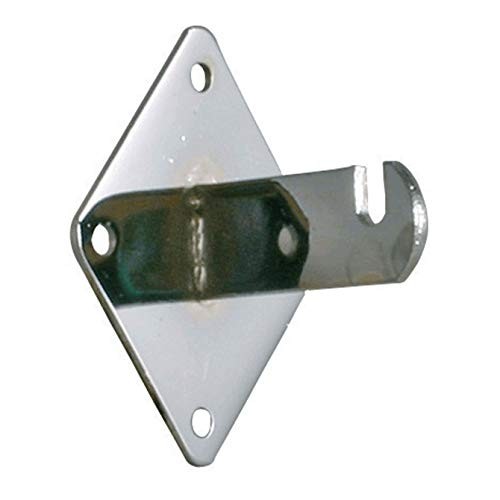 Dazzling Displays Chrome Gridwall Mount Brackets For Grid or Slatgrid Panels – B