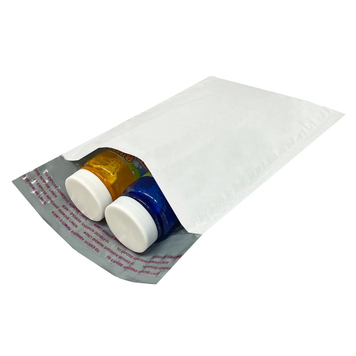 UOFFICE 250 Poly Bubble Mailer Bags 5×10″ – #00 Pouches Envelopes White Self-Sea
