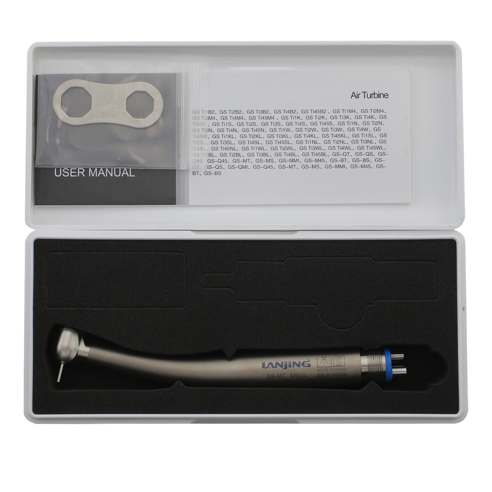 Dental High Speed Handpiece Midwest 4 Hole Titanium Air Turbine Push Button